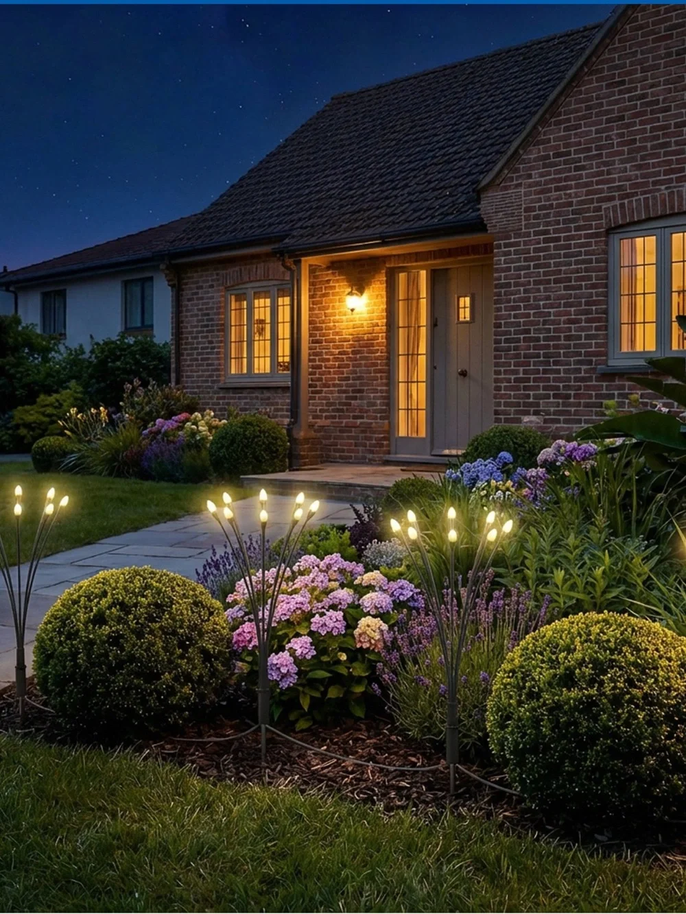 Fresh Source Solar Firefly Landscape Lights(4 Sets of Lights and 1 Solar Panel )